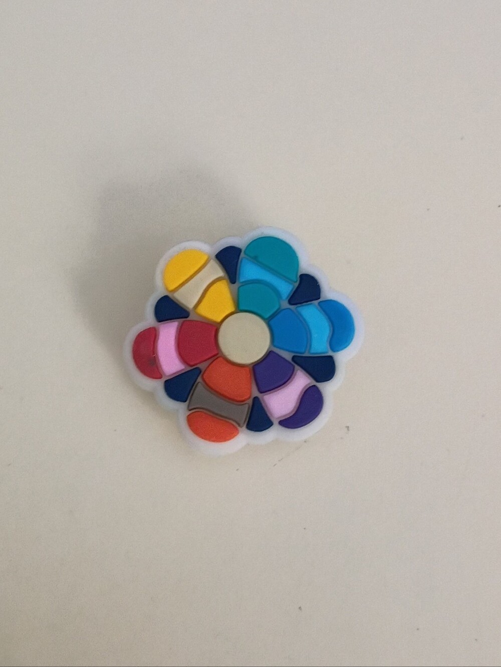10 for $10 Jibbitz Croc Charm - Multicolored Flower Rainbow Petals